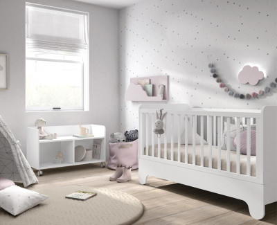Lit bébé convertible pour matelas de 140x70cm