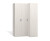 Armoire d'angle à porte pliante et porte battante