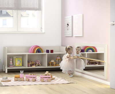 Miroir Montessori avec barre