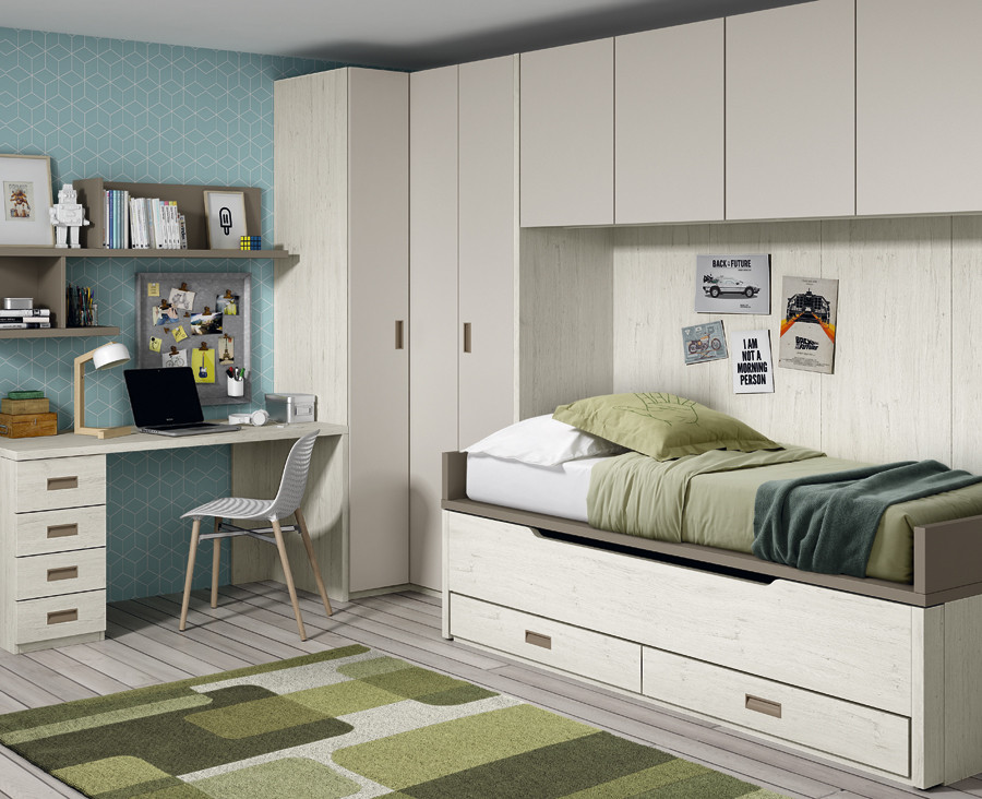 Chambre Avec Lit Gigogne Bureau Et Armoire Pont Unniq Habitat