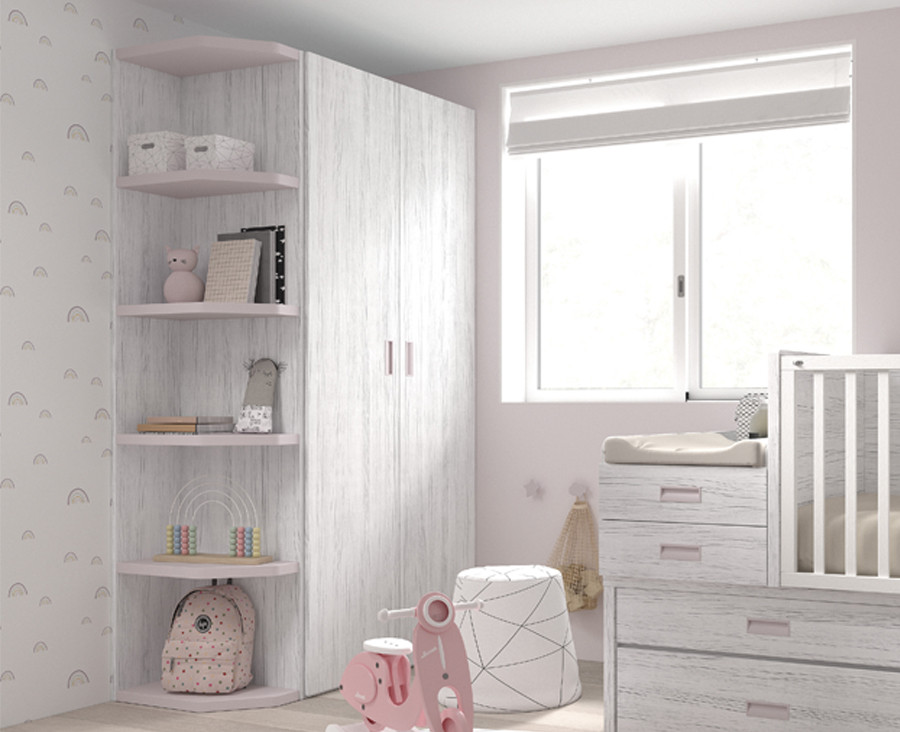 Chambre bébé avec lit convertible en chambre enfant, et armoire - UNNIQ  Habitat