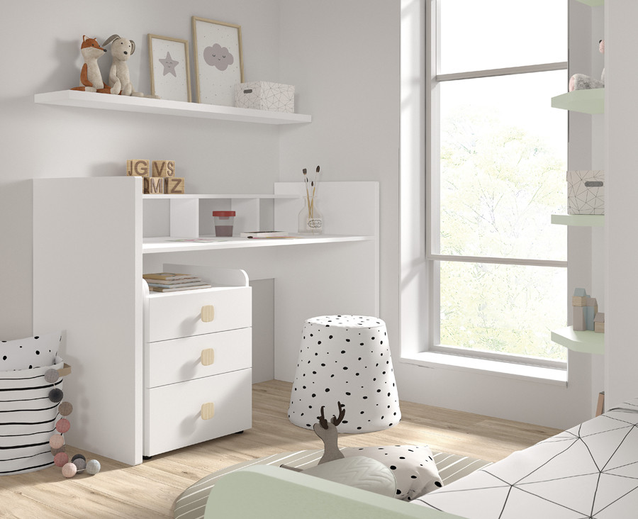 Chambre bébé avec lit convertible en chambre enfant, et armoire - UNNIQ  Habitat