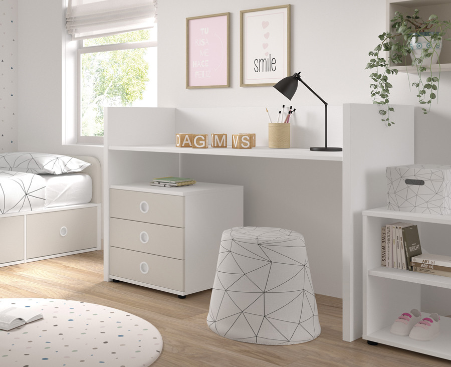 Chambre bébé avec lit convertible en chambre enfant, et armoire - UNNIQ  Habitat