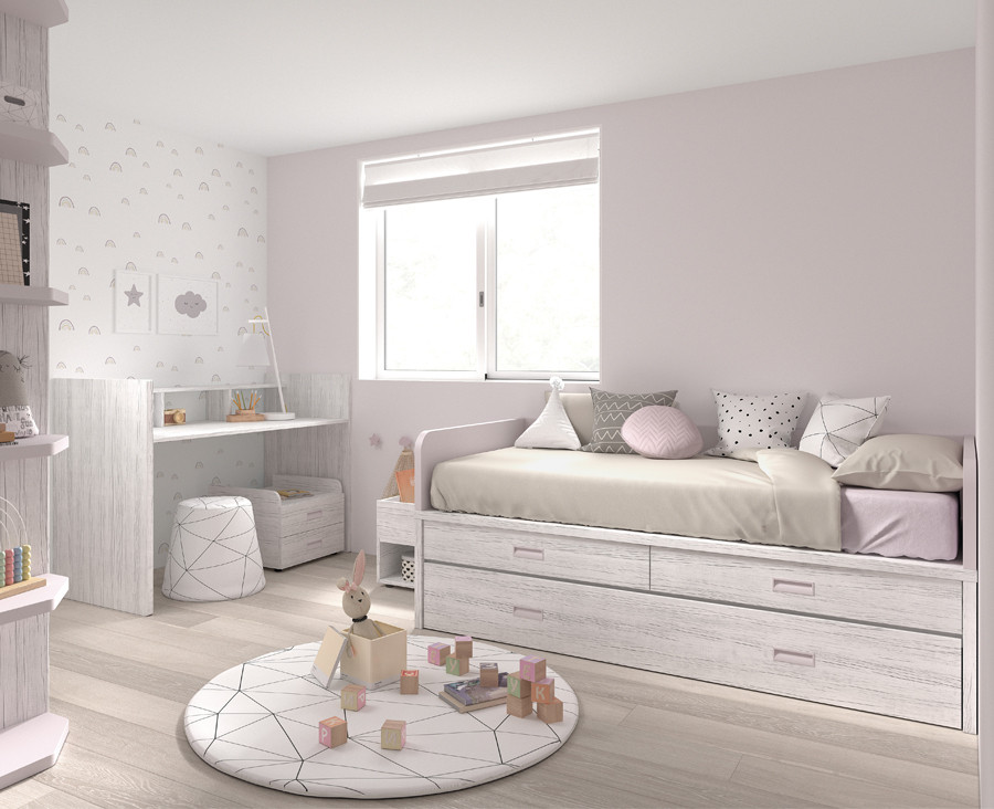 Chambre bébé avec lit convertible en chambre enfant, et armoire - UNNIQ  Habitat