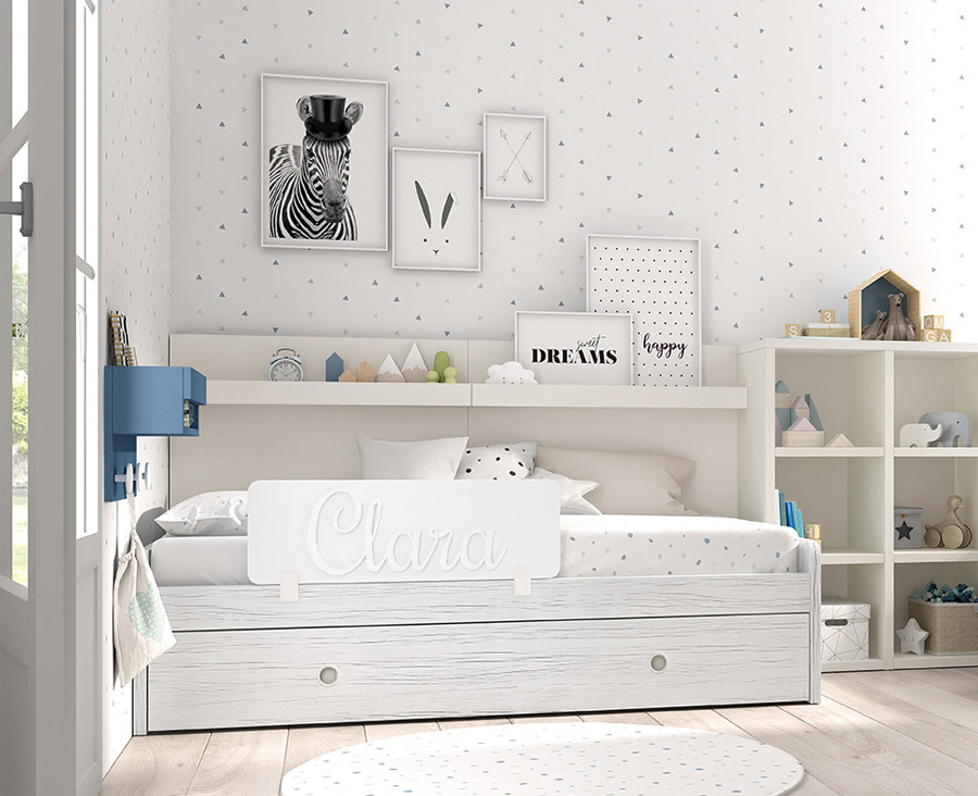 Lit enfant Happy Collection pour Filles avec tiroir et matelas